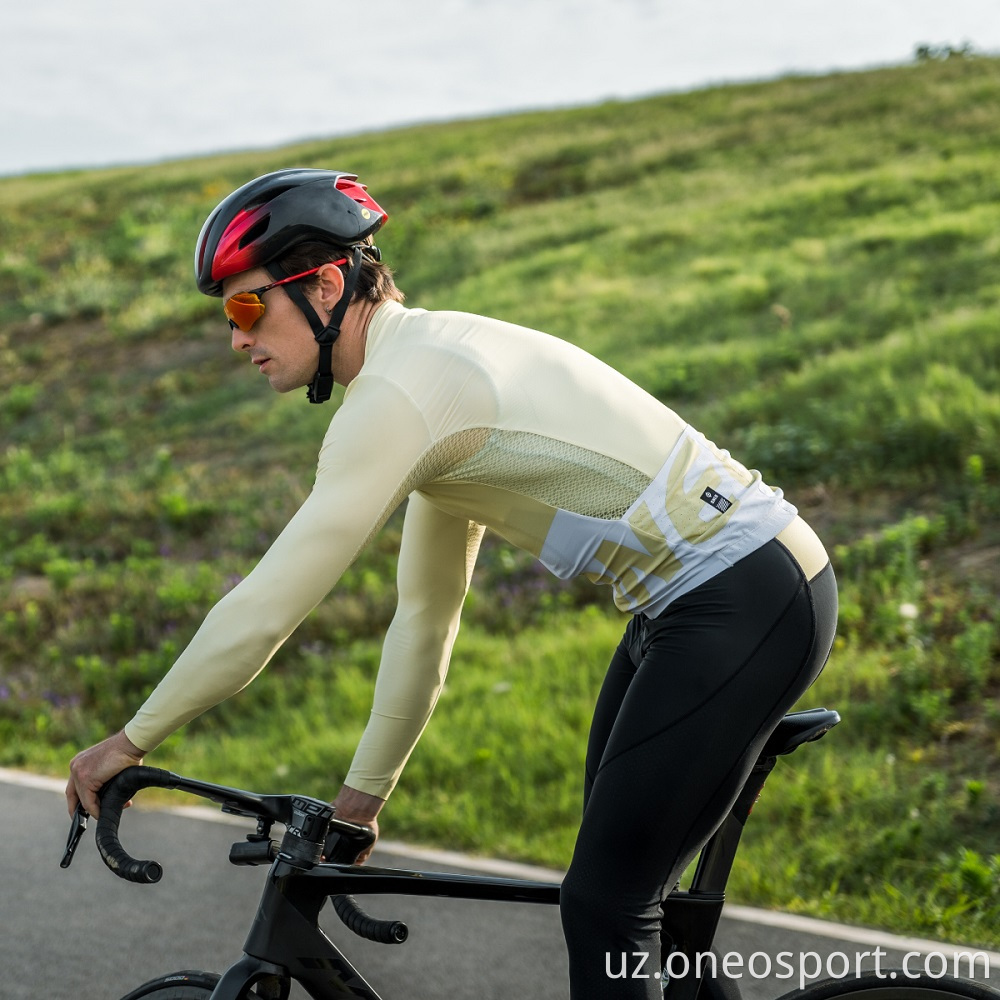 Engil uzun qisma iplar Lightweight Long Sleeve Cycling Jersey